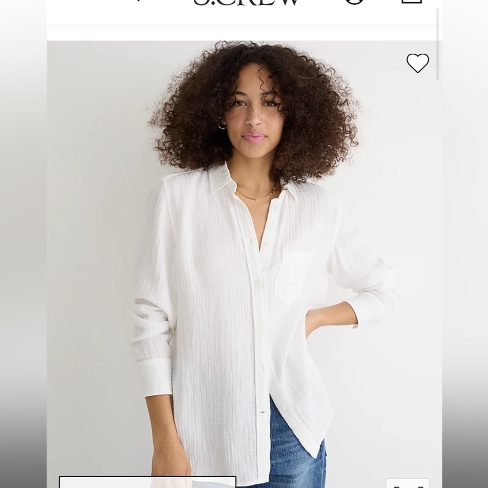 Jcrew Classic Fit Soft Cotton Gauze Shirt
